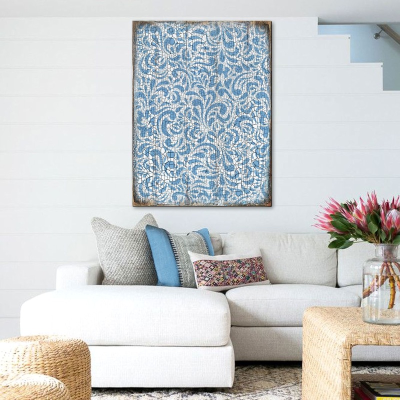 Mowat Wooden Wall Art by G. DeBrekht – Floral Ornamental Decor – 95004B