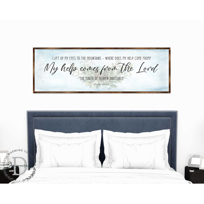 My Help Comes From the Lord – PSALM 121 – Bible Art – Wooden Wall Art – Bible Quotes – Wall Hanging – 310315
