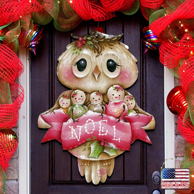 Owl You Need Is Love Door Decor by Jamie Mills-Price – Christmas Decor – 8457509H