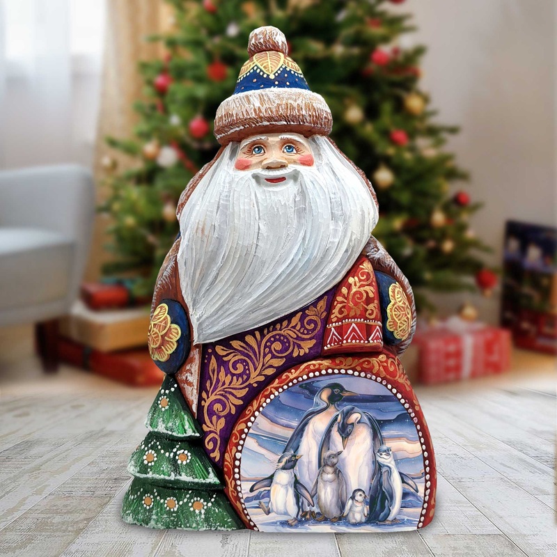 Sno Buddy like you Hand-Painted WOODCARVED Masterpiece by J. Bergsma – Wildlife Holiday Decor – 2422659-JB