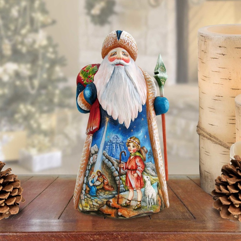 Special Edition in Crate Hand-Painted WOODCARVED Masterpiece by G. DeBrekht – Nativity Holiday Decor – 210228SE *** PRE-ORDER – Handmade Just for You! ***