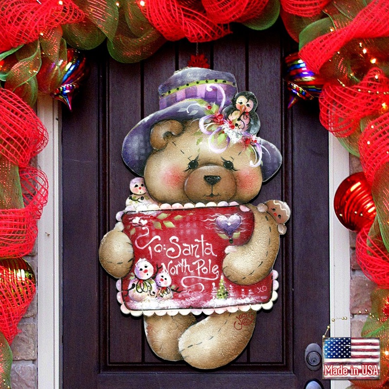 To Santa with Love Door Decor by Jamie Mills-Price – Christmas Decor – 8457510H