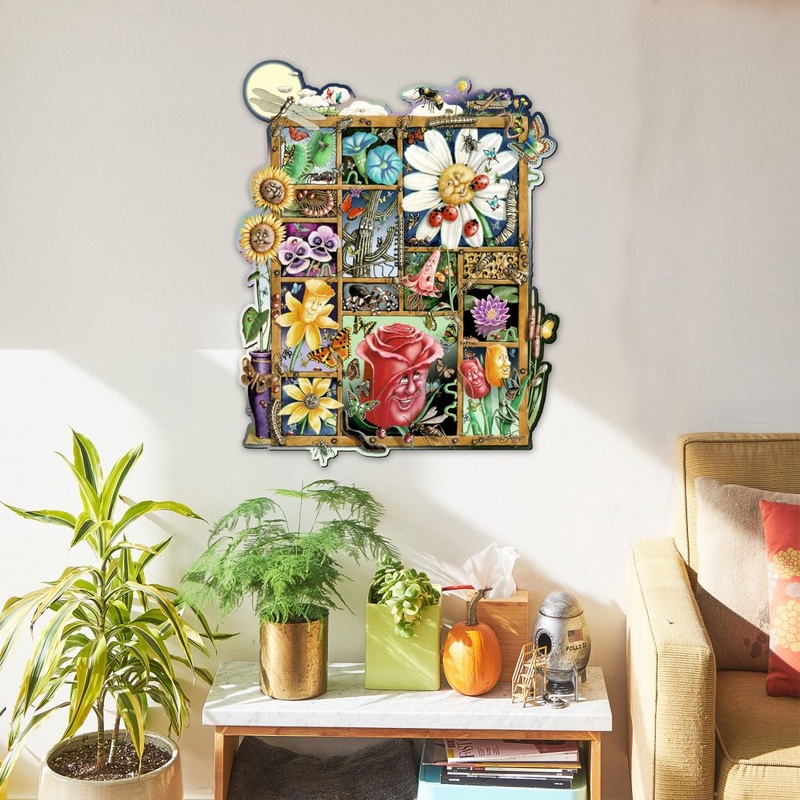 Bugs & Blossoms Whimsical Wall Art by Laura Seeley – Love Family Kids Decor – 8513002-LS