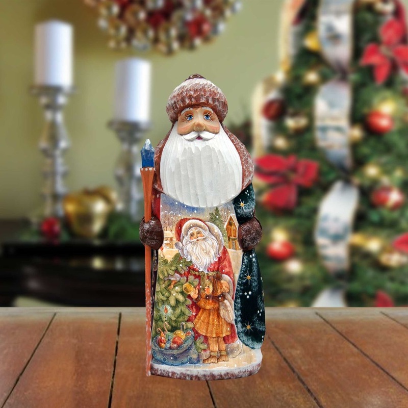 Candy Coat Christmas Hand-Painted WOODCARVED Masterpiece by G. DeBrekht – Christmas Decor – 8201015-2