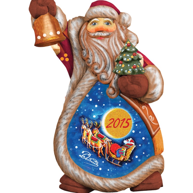 Celebration Santa Sculpted Hand-Painted Christmas Figurine by G. DeBrekht – Christmas Santa Snowman Decor – 6612234