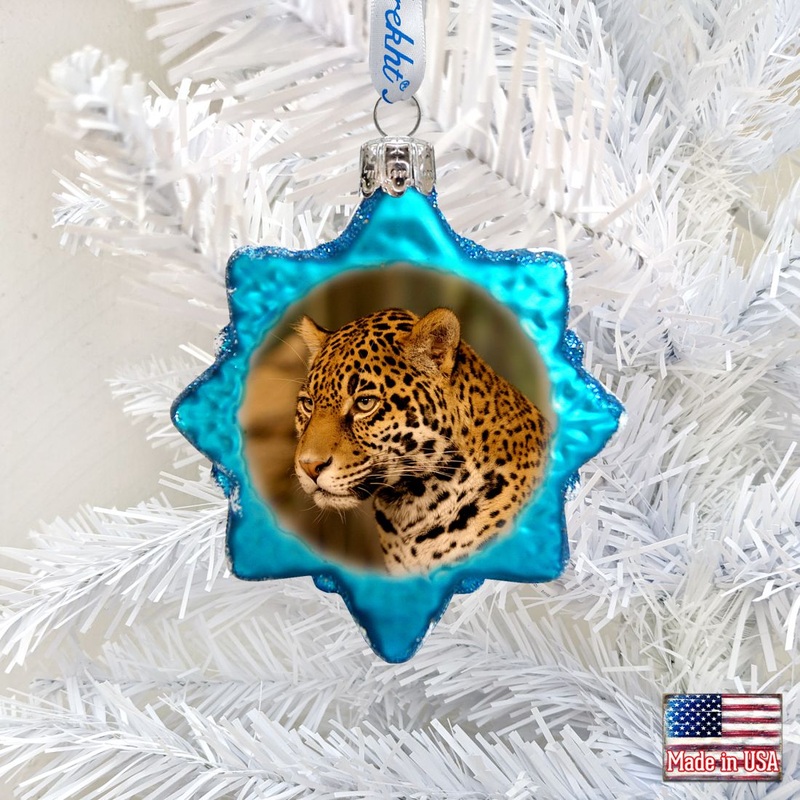 Cheetah Mercury Glass Ornament by G. DeBrekht – Wildlife Holiday Decor – 771041