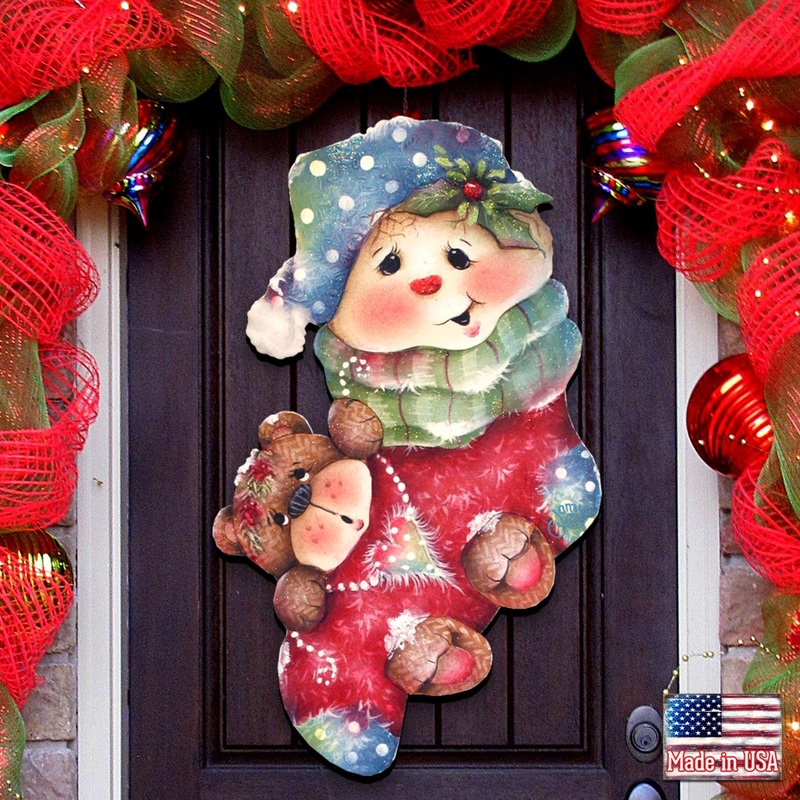 Christmas Bearly Holiday Door Decor by Jamie Mills-Price – Christmas Decor – 8457501H