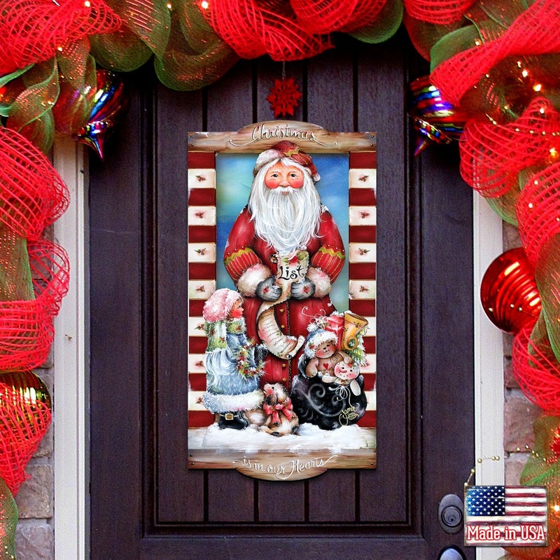 Christmas Wish Holiday Door Decor by Jamie Mills-Price – Christmas Decor – 8457516H