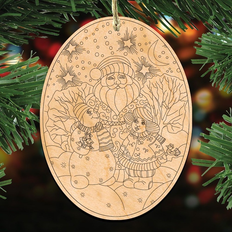 DIY Santa Egg Ornament 3 Set – 8374039-S3 by G. DeBrekht