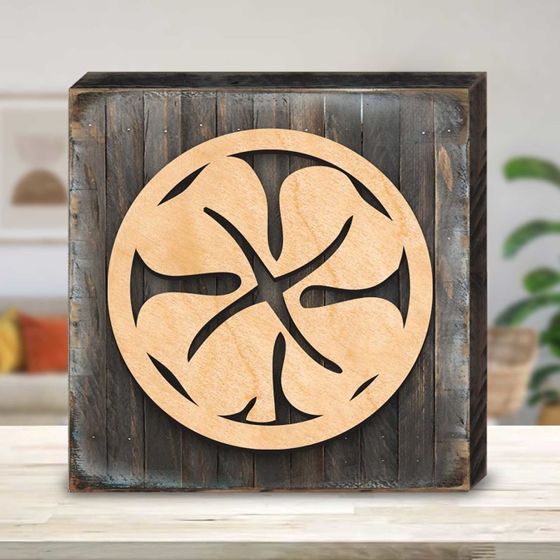 Four Leaf Clover Shamrock Celtic Wooden Wall Art by Celtic Art – Celtic Decor – 953163B
