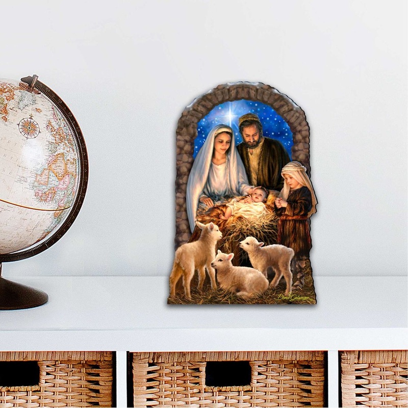 Miracle Nativity Diminutive Wall Art by D. Gelsinger – Nativity Holiday Decor – 8461042-1M-1201