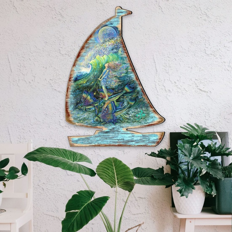 Surfers Dream Coastal Door Decor by Josephine Wall – Coastal Sea-Life Decor – 8472103H-JW