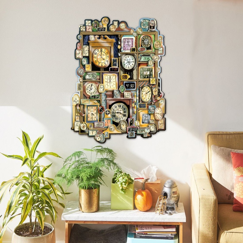 Telling Time Whimsical Wall Art by Laura Seeley – Love Family Kids Decor – 8513014-LS