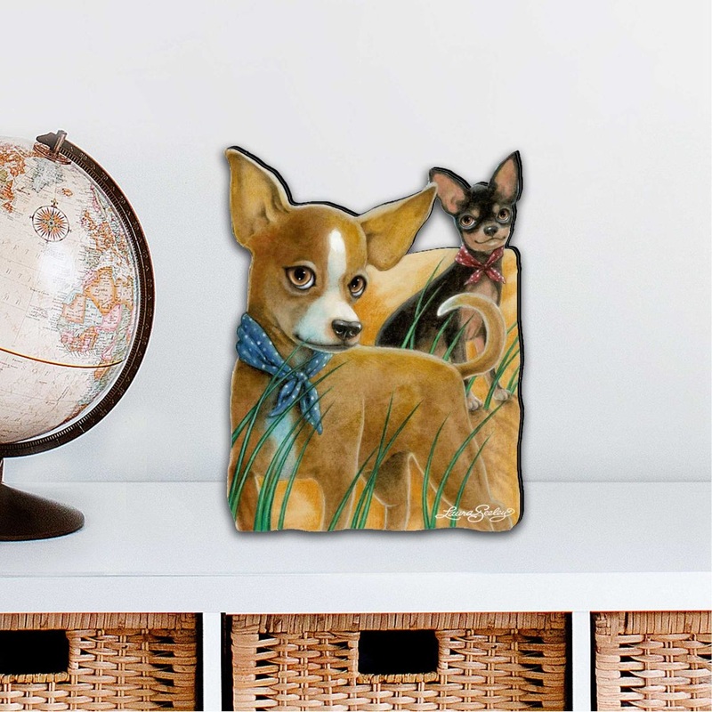 The Couple Dogs Holiday Outdoor Decor Large Ornament by Laura Seeley – Pets Dog and Cats Decor – 8511021M