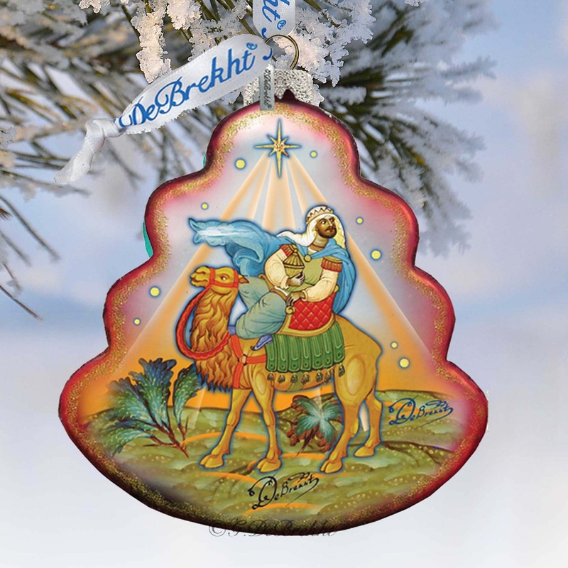 The King Tree Glass Ornament by G. DeBrekht – Christmas Dcor – 762-039