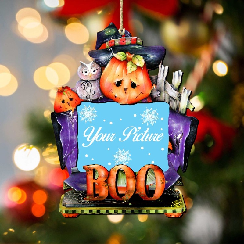 This Boos for You Halloween Picture Frame Ornaments – Ornament for Photo – Thanksgiving Halloween Decor – 8457407PF