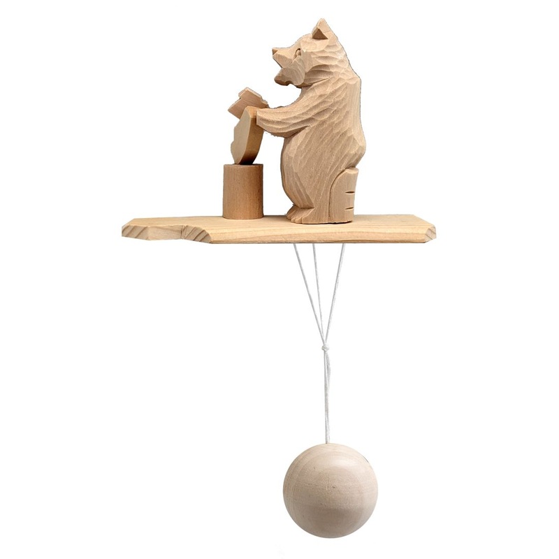 Bear with an Axe Animated Spinning Old-World Decoration by Designocracy – Wildlife Holiday Decor – 191000-14