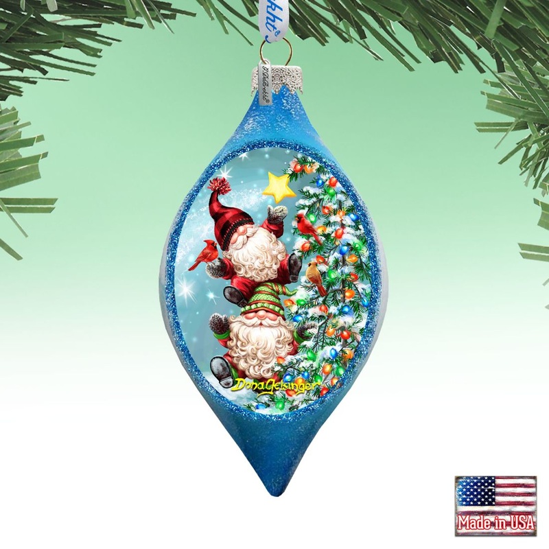 Father Forgive Them Drop Glass Ornament by D. Gelsinger – Christmas Decor – 757-105-DG