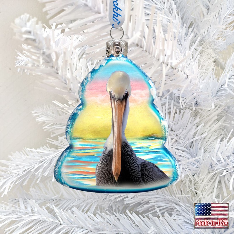 Glass Mercury Glass Ornament by G. DeBrekht – Coastal Holiday Decor – 776279