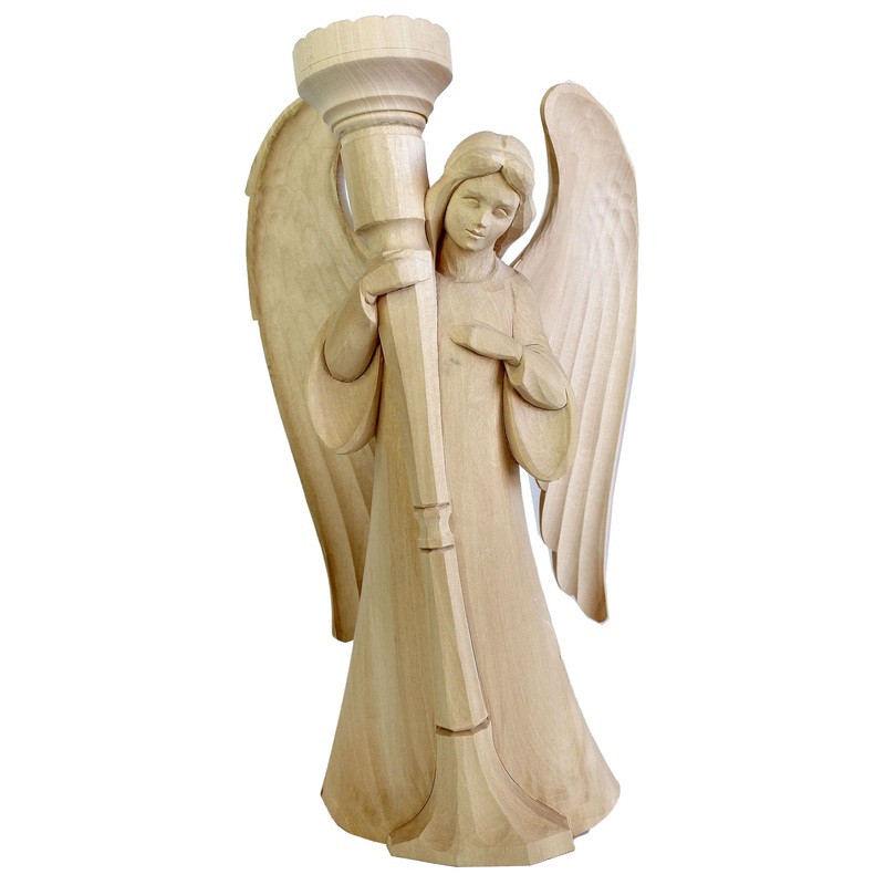 One-of-a-Kind Angel Wood Carved Figurine