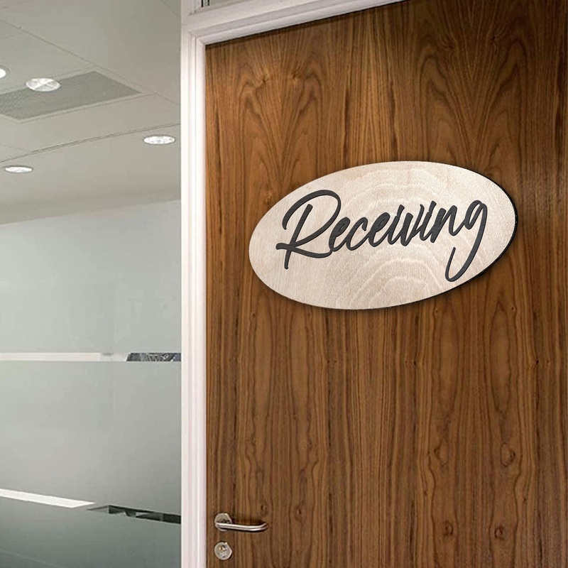 Receiving sign, Shipping and receiving, Business sign, Made in the USA sign, Made from wood, Lightweight sign – 320332