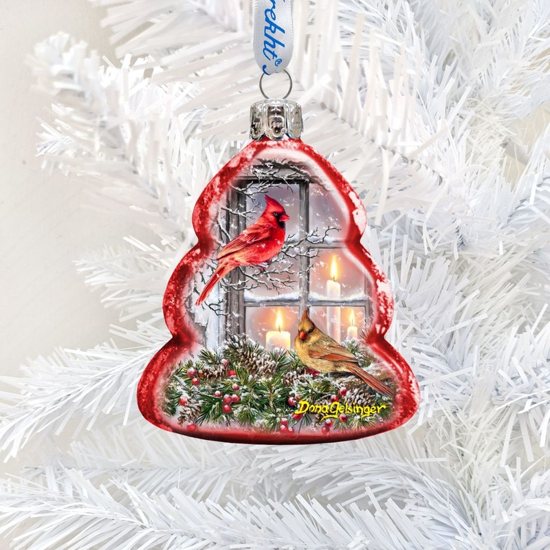 Together for Christmas Mercury Glass Ornament by D. Gelsinger – Christmas Decor – 778111-DG