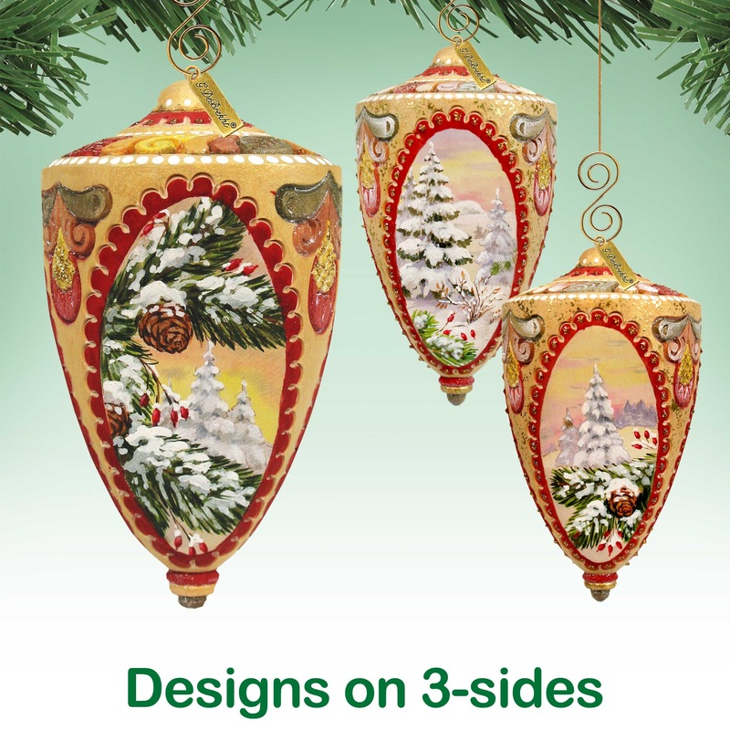 Winter Forest Sculpted Ornament by G. DeBrekht – 621142