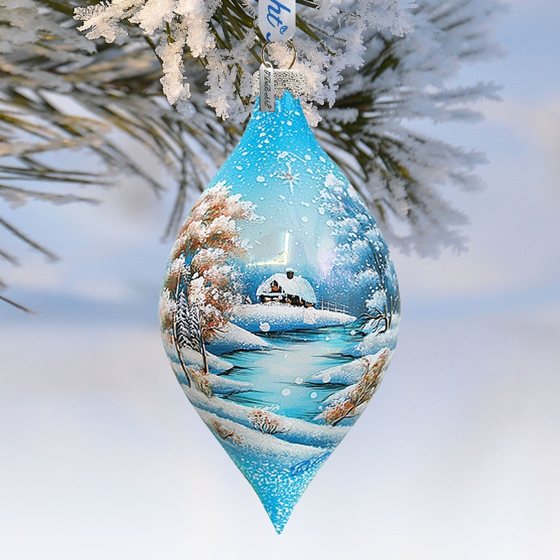Wonderland Drop Glass Ornament by G. DeBrekht – Christmas Dcor – 74170