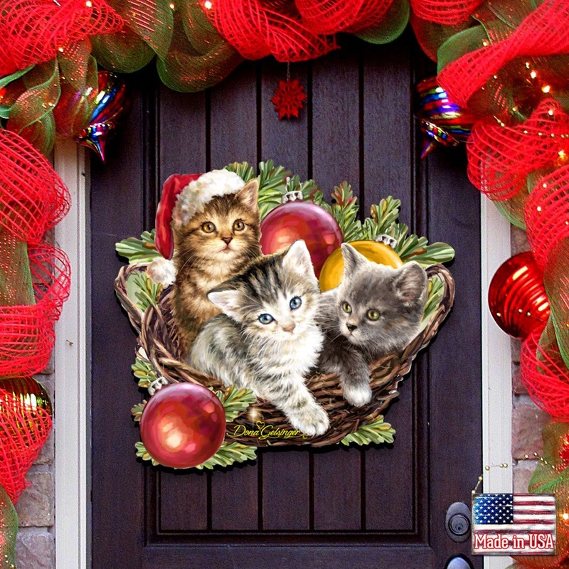 Christmas Wreath Holiday Door Decor by D. Gelsinger – Christmas Decor – 8461027-1H-1607