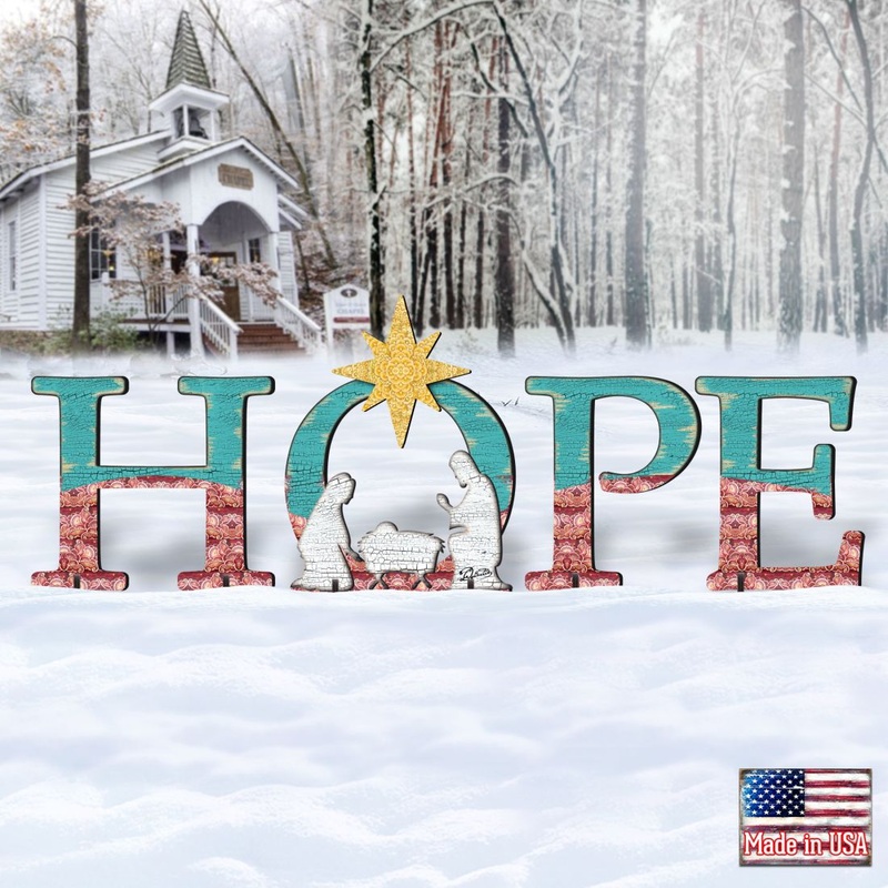 Hope Outdoor Nativity Set by G. DeBrekht – Nativity Holiday Decor – 8121460F-S4L