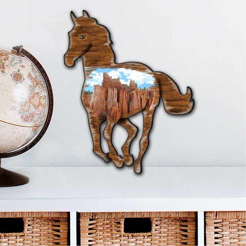 Horse Wildlife Outdoor Decor Large Ornament by G. DeBrekht – Wildlife Holiday Decor – 8198155-2M