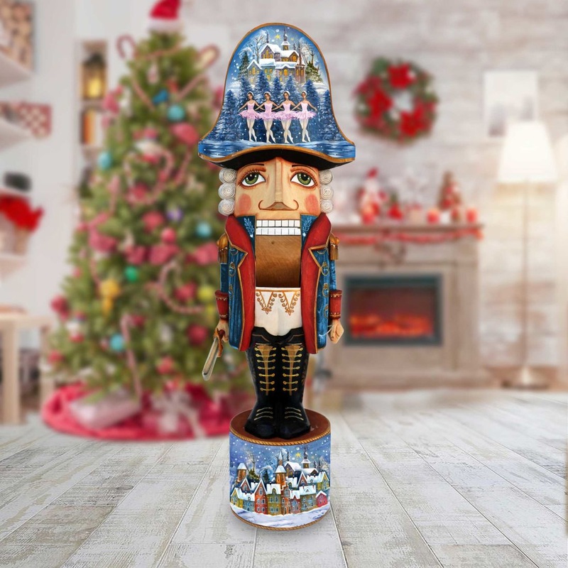 Nutcracker Ballerinas Dance Hand-Painted WOODCARVED Masterpiece by G. DeBrekht – Christmas Decor – 210010-4 – SPECIAL ORDER *** PRE-ORDER – Handmade Just for You! ***