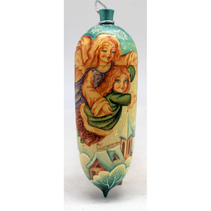 One of a Kind Ornaments – Handmade and Handpainted Wooden Figurine 2x2x6 by  Reserve