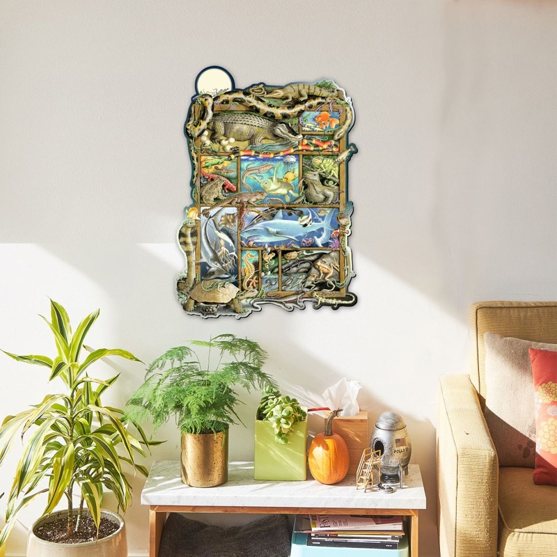 Reptiles Fish Amphibians Whimsical Wall Art by Laura Seeley – Love Family Kids Decor – 8513011-LS