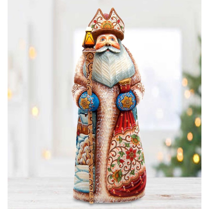 Snow Maiden Story Hand-Painted WOODCARVED Masterpiece by G. DeBrekht – Christmas Decor – 213304 *** PRE-ORDER – Handmade Just for You! ***