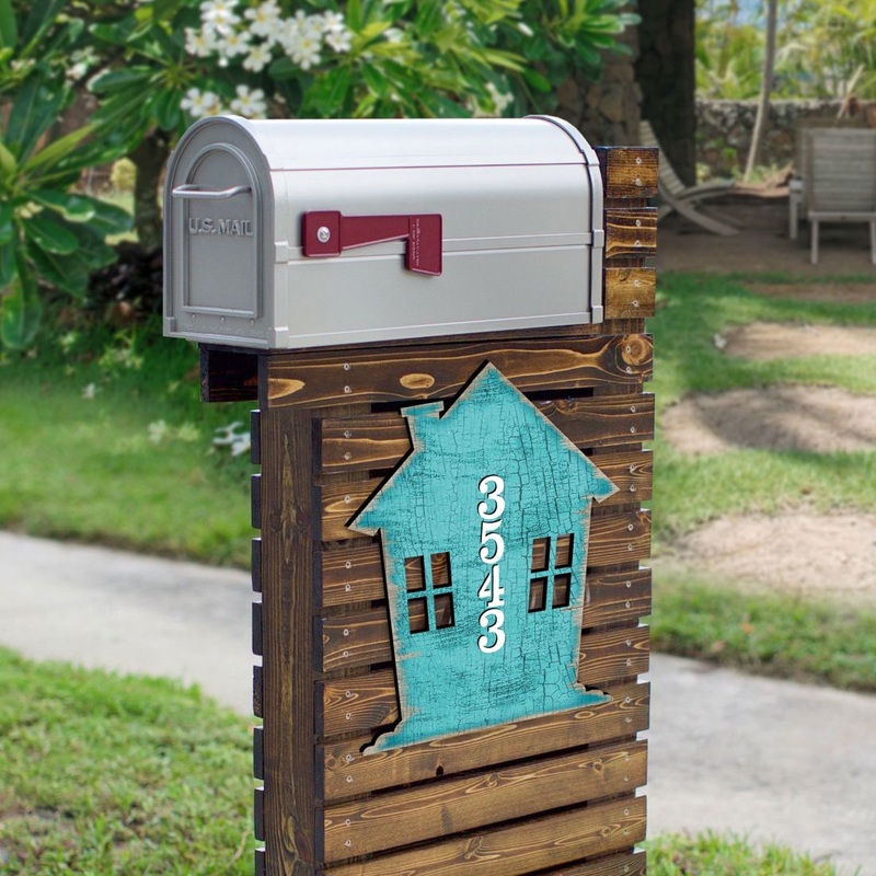 Tree Wooden Custom House Number Sign – Love Family Kids Dcor – Handcrafted Wooden Handcrafted Wooden Handcrafted Wooden Address Sign – MA98737