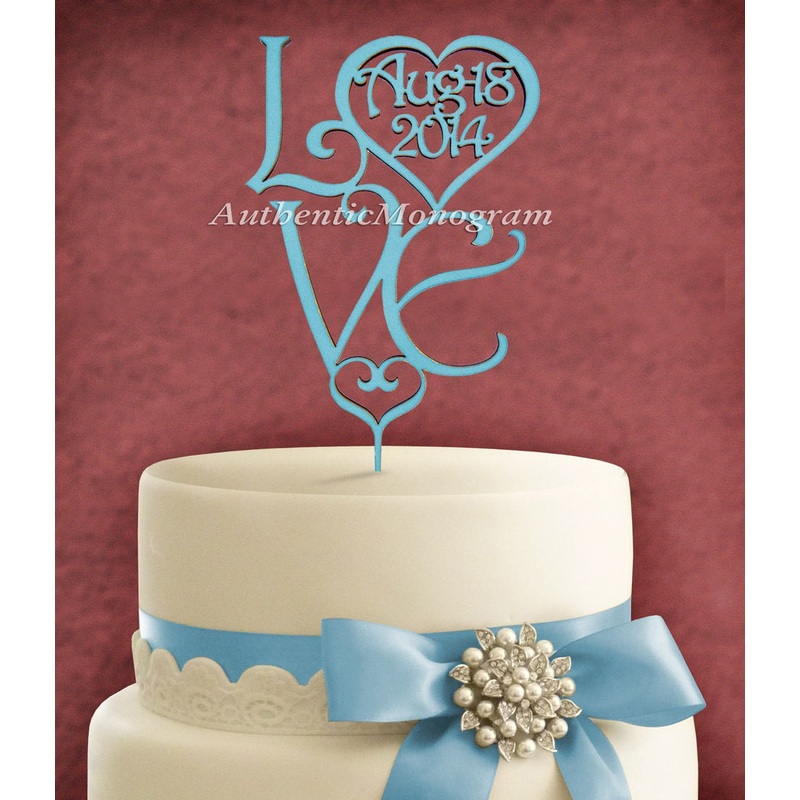Wedding Cake Topper – Natural Wood 4209