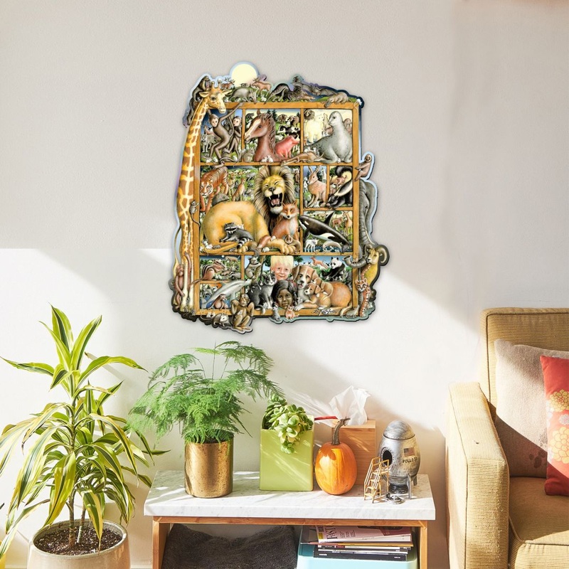 Animals Whimsical Wall Art by Laura Seeley – Love Family Kids Decor – 8513008-LS