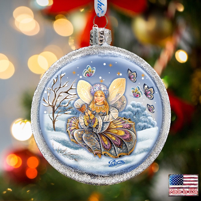Fairy Girl Glass Ornament by G. DeBrekht – Christmas Decor – 73562C