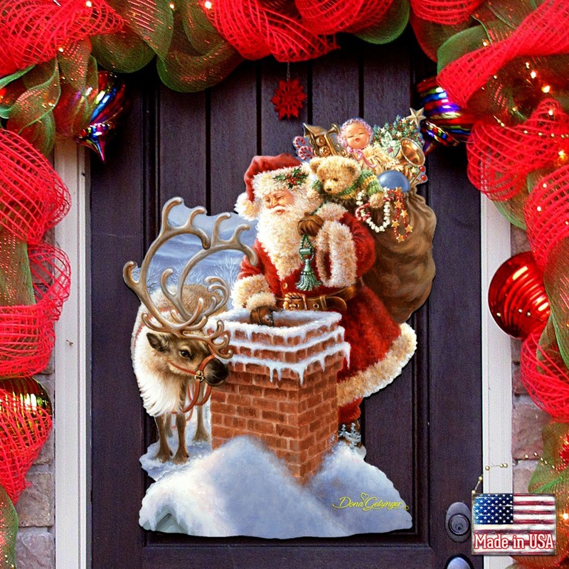 Faithful Friends Holiday Door Decor by D. Gelsinger – Christmas Decor – 8461050H-0105
