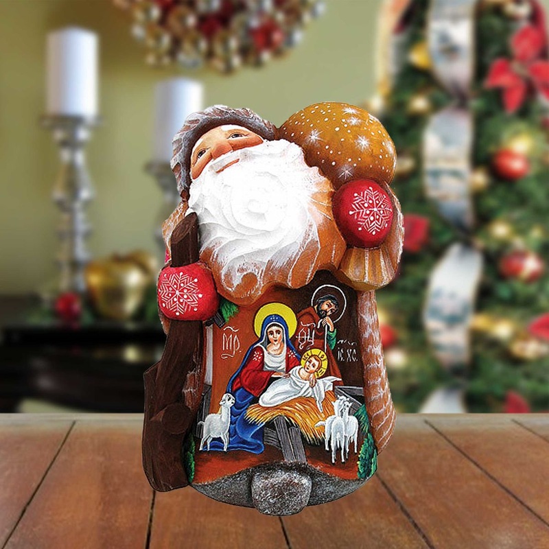Joy to the World Hand-Painted WOODCARVED Masterpiece by G. DeBrekht – Nativity Holiday Decor – 821513 *** PRE-ORDER – Handmade Just for You! ***