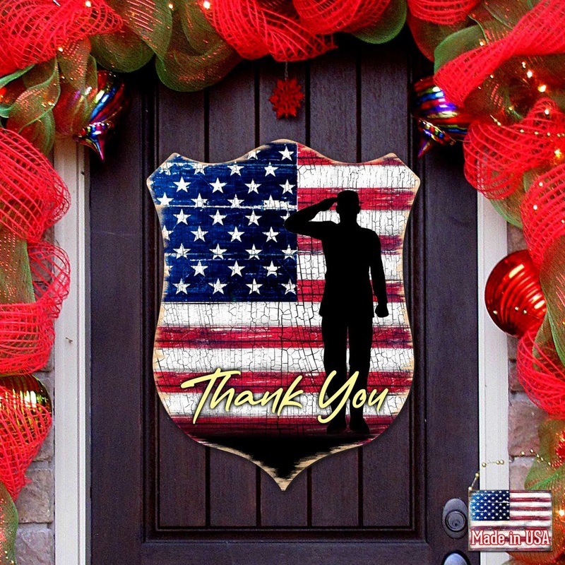 Shield of Appreciation Wall Door Hanger – International Decor – 8187101H