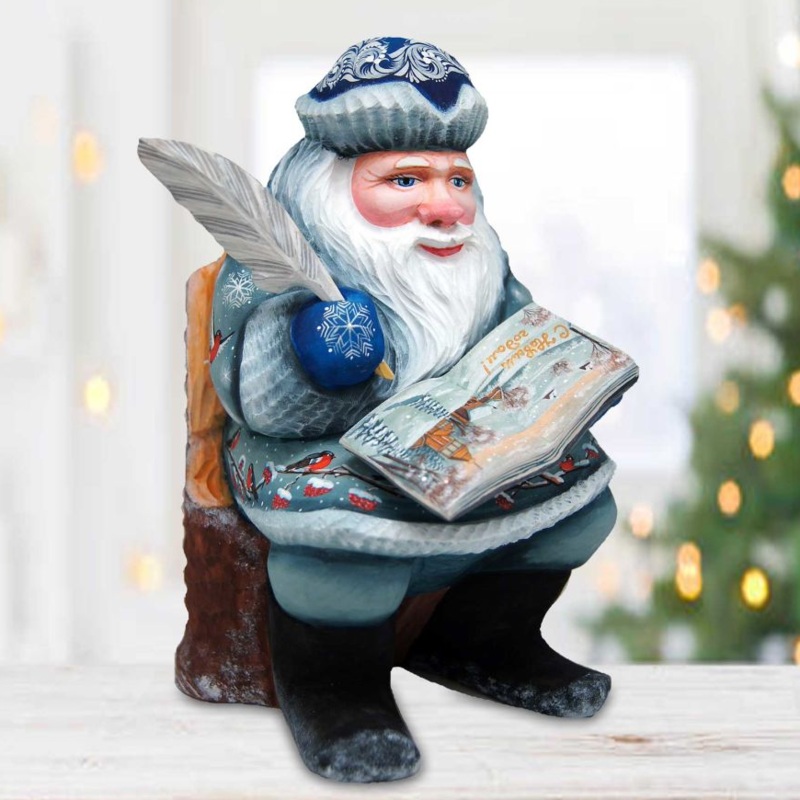 Story Rider Santa Hand-Painted WOODCARVED Masterpiece by G. DeBrekht – Christmas Decor – 2821711 – SPECIAL ORDER *** PRE-ORDER – Handmade Just for You! ***
