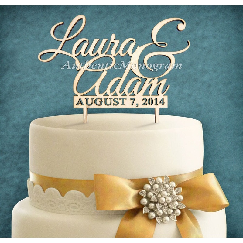 Wedding Cake Topper – Wedding Cake Topper Bride And Groom, Wedding, Initial, Celebration, Anniversary 4104