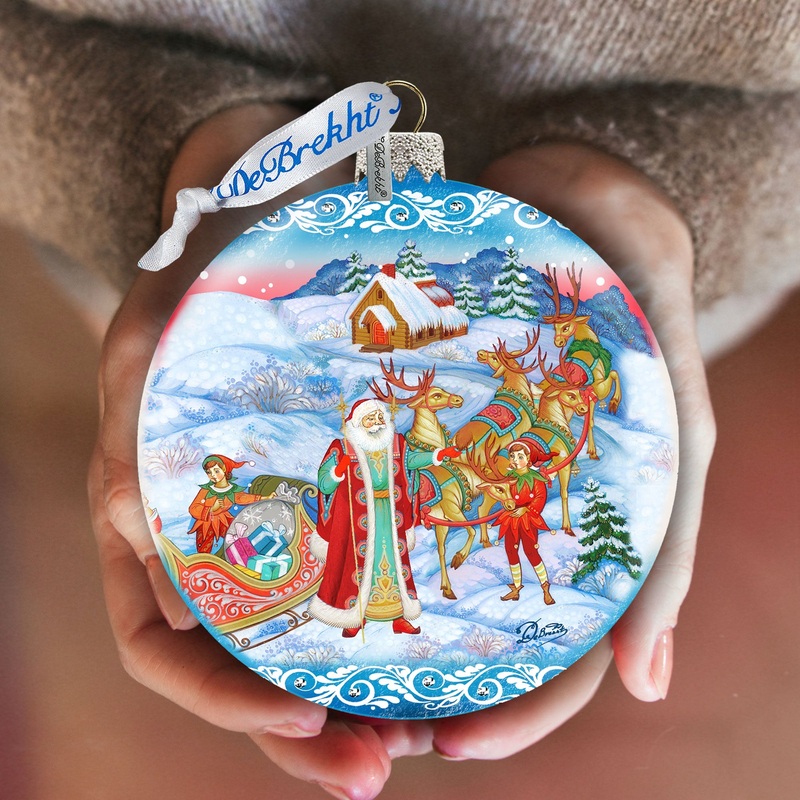 Christmas Courier Glass Ornament by G. DeBrekht – 73354