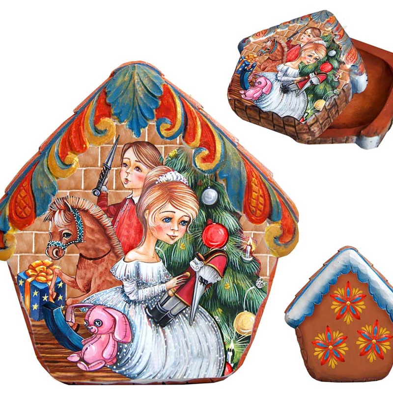 Christmas Morning Wrapped Wishes Dome Box by G. DeBrekht 585722