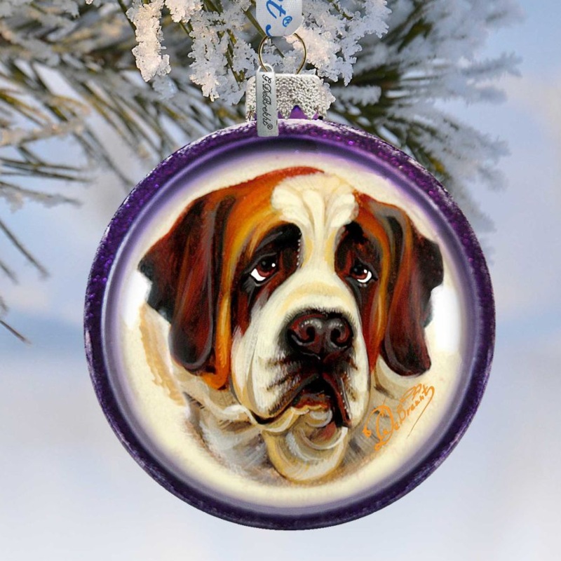 Dog Glass Ornament by G. DeBrekht – Pets Dog and Cats Decor – 764-118