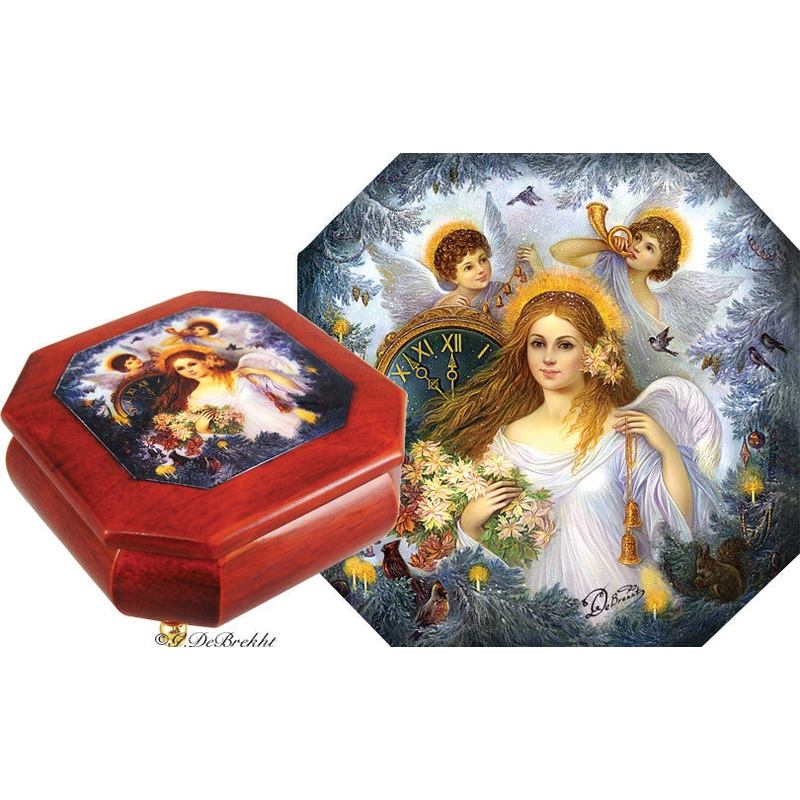 Guardian Angels Wooden Music Box 6x6x3 Limited Edition by  Reserve