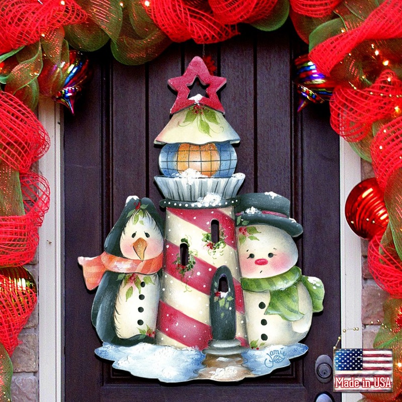 Keepers of The Light Door Decor by Jamie Mills-Price – Christmas Decor – 8457508H