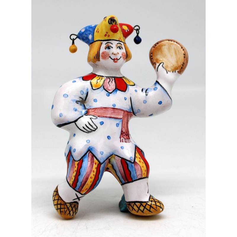 One-of-a-Kind Funny Clown Unique Hand Painted Porcelain Holiday Ornament 4 by G. DeBrekht